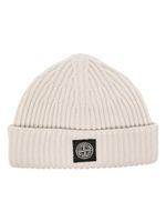 Stone Island bonnet nervuré à motif Compass - Tons neutres