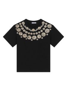 Dolce & Gabbana Kids t-shirt à logo imprimé - Noir