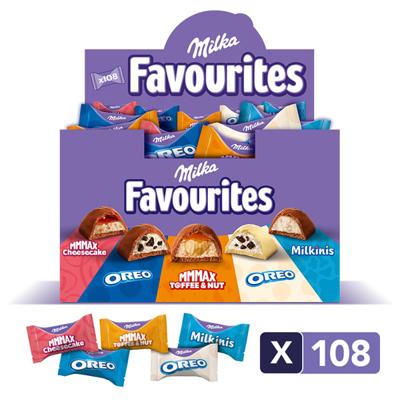Milka FAVOURITES Mix (108stuks) Milka FAVOURITES Mix (108stuks)