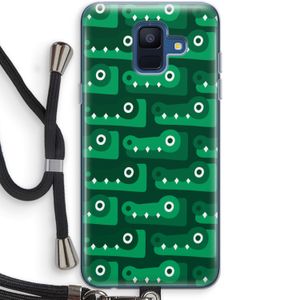 Crocs: Samsung Galaxy A6 (2018) Transparant Hoesje met koord