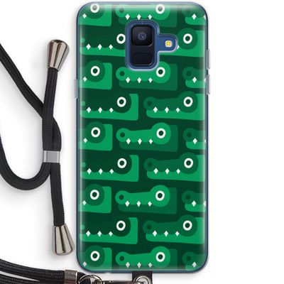 Crocs: Samsung Galaxy A6 (2018) Transparant Hoesje met koord