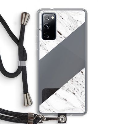 Biggest stripe: Samsung Galaxy S20 FE / S20 FE 5G Transparant Hoesje met koord