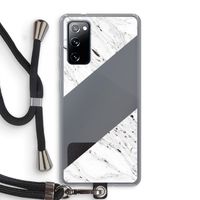 Biggest stripe: Samsung Galaxy S20 FE / S20 FE 5G Transparant Hoesje met koord