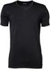 Tee Jays TJ401 Stretch V-Neck Tee - Black - M