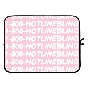 Hotline bling pink: Laptop sleeve 15 inch