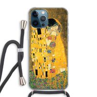 Der Kuss: iPhone 12 Pro Max Transparant Hoesje met koord