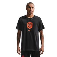 Nike Nederland Crest T-Shirt 2026-2028 Zwart Oranje