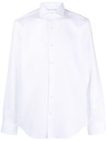 BOSS organic-cotton long-sleeve shirt - Blanc