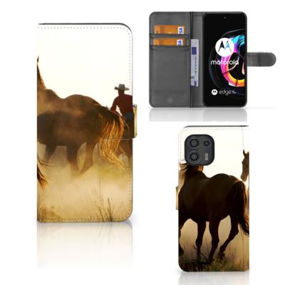 Motorola Edge 20 Lite | Telefoonhoesje | Met pasjeshouder | Design Cowboy