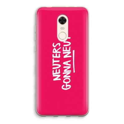 Neuters (roze): Xiaomi Redmi 5 Transparant Hoesje