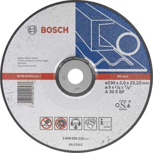 Doorslijpschijf gebogen 230mm Doorslijpschijf