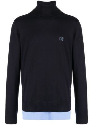 Off-White sweat à logo brodé - Noir