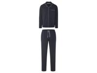 LIVERGY Heren pyjama (M, Navy/print)