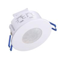 HOFTRONIC™ PIR Bewegingssensor met Schemerschakelaar - 360° Detectie - Bereik 8 meter - IP20 - Maximaal 600 Watt - Inbouw - Wit - 220-240V