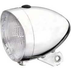 Union koplamp un-4900 retro batterij chroom oem