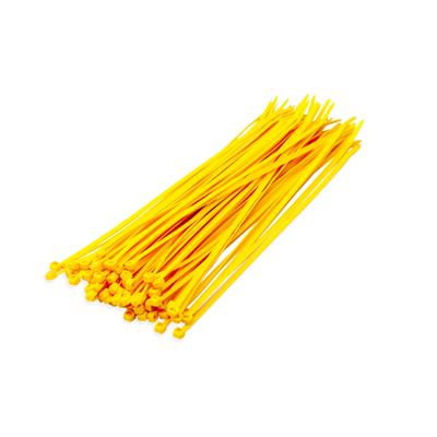 Tiewraps-kabelbinders - 100x - geel - 20 x 0,36 cm - nylon