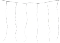 Kerstverlichting LED gordijn met 144 lampjes 1,2m, warm wit