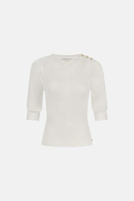 Fabienne Chapot Short Sleeve Pullover | Wit
