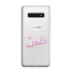 Sparkle quote: Samsung Galaxy S10 4G Transparant Hoesje