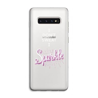 Sparkle quote: Samsung Galaxy S10 4G Transparant Hoesje