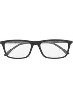 Emporio Armani lunettes de vue à monture rectangulaire - Noir - thumbnail