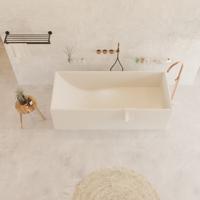 Ligbad Vrijstaand Ideavit Solidstar 170x72x55 cm Solid Surface Mat Wit Ideavit