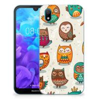 Huawei Y5 (2019) | TPU Hoesje | Vrolijke Uilen