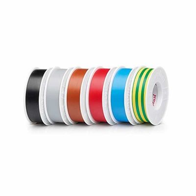 Isolatieband 25 meter 25 mm breed groen geel Coroplast