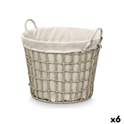 Mand Kipit HX30559 HX30559 Grijs Polyester Stof Polypropyleen Ijzer Plastic 50 % katoen (6 Stuks)