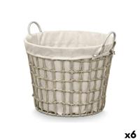 Mand Kipit HX30559 HX30559 Grijs Polyester Stof Polypropyleen Ijzer Plastic 50 % katoen (6 Stuks)