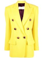 Alexandre Vauthier blazer croisé en laine - Jaune