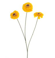 Zinnia elegans spray yellow 60 cm kunstbloem Erutan Avon - Erutan avon