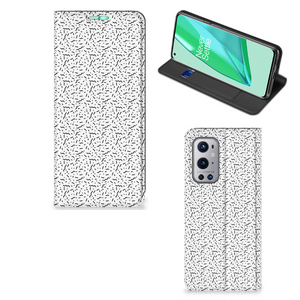 OnePlus 9 Pro Hoesje met Magneet Stripes Dots