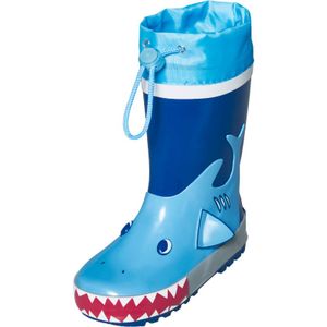 Playshoes regenlaarzen Haai Blauw Maat