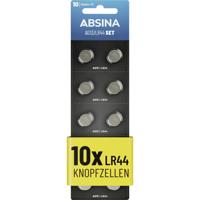 Absina Knoopcel AG13 1.5 V 10 stuk(s) Alkaline