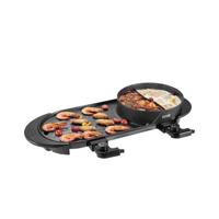 VEVOR Hot Pot met grill 2200W 2-in-1 elektrische rookloze grill en hotpot