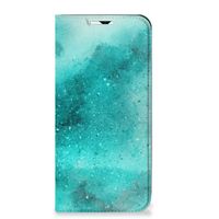 Bookcase Samsung Galaxy A23 Painting Blue