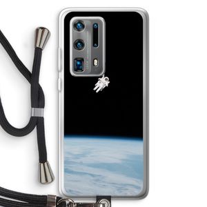 Alone in Space: Huawei P40 Pro Plus Transparant Hoesje met koord