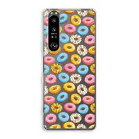 Pink donuts: Sony Xperia 1 III Transparant Hoesje