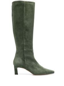 Scarosso bottines Kira 50 mm en daim - Vert