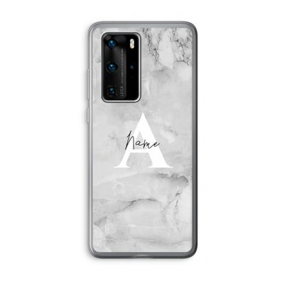 Ivory Marble: Huawei P40 Pro Transparant Hoesje