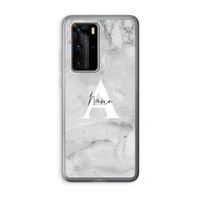 Ivory Marble: Huawei P40 Pro Transparant Hoesje
