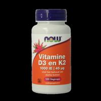 Vitamine D3 1000IE & Vitamine K2 120 Vegetarische capsules