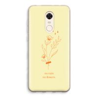 No rain no flowers: Xiaomi Redmi 5 Transparant Hoesje