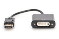 Digitus AK-340409-001-S DisplayPort / DVI Adapter [1x DisplayPort stekker - 1x DVI-bus 24+5-polig] Zwart 15.00 cm - thumbnail