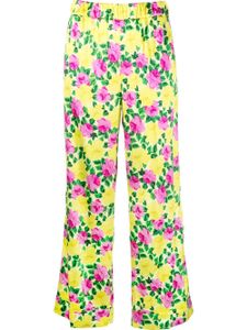 P.A.R.O.S.H. pantalon court à fleurs - Jaune