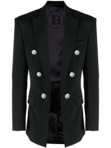 Balmain veste de costume à boutonnière croisée - Noir