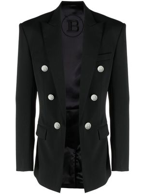 Balmain veste de costume à boutonnière croisée - Noir
