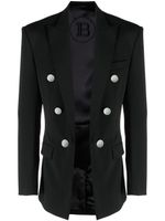 Balmain veste de costume à boutonnière croisée - Noir