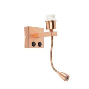 QAZQA Moderne wandlamp koper met flexarm - Brescia Combi